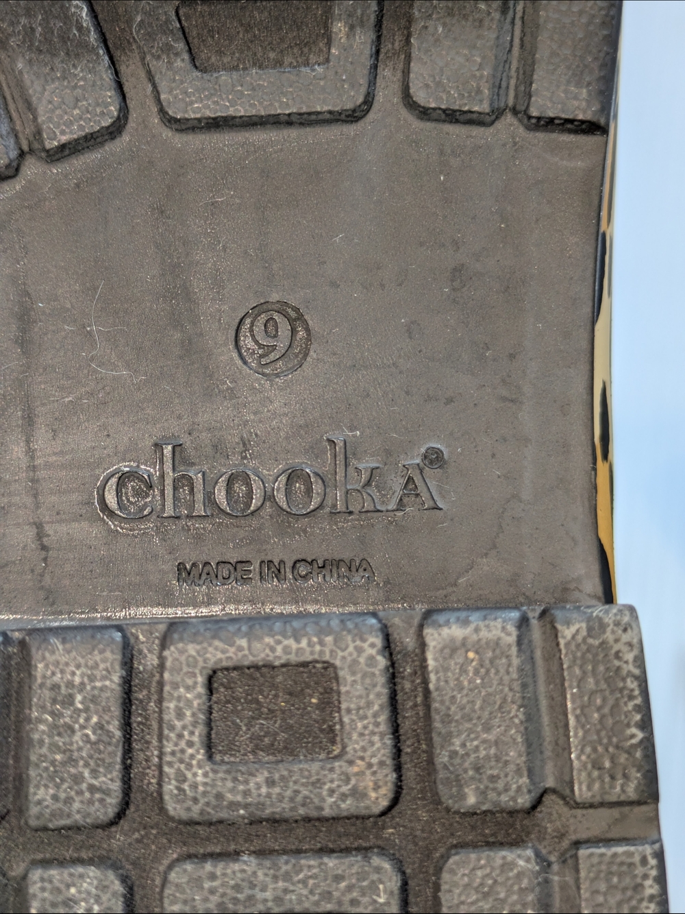 Chooka Leopard Print Faux Fur Lined Chelsea Rain Boots Size 9 - Picture 6 of 7